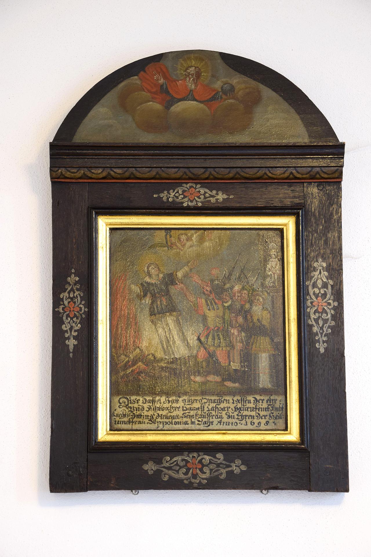 Votivbild zu Ehren der hl. Apollonia pde-Foto: Diözesanmuseum