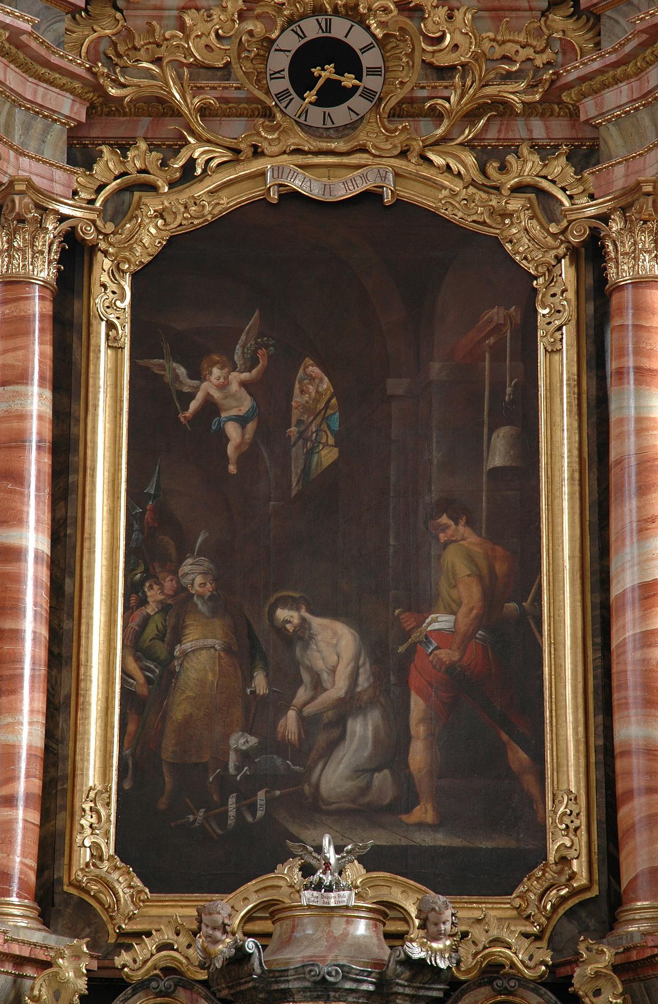 Hochaltarblatt der Stadtpfarrkirche St. Johannes der Täufer in Hilpoltstein pde-Foto: Diözesanmuseum