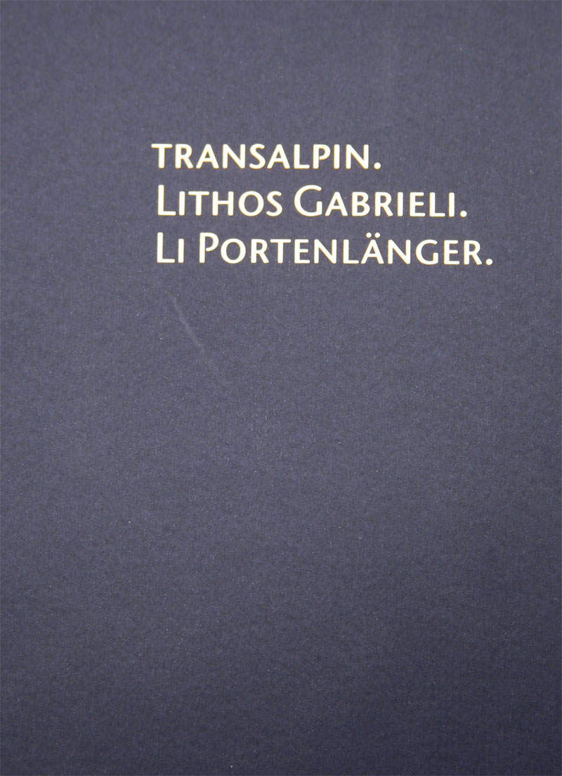 Transalpin - Lithos